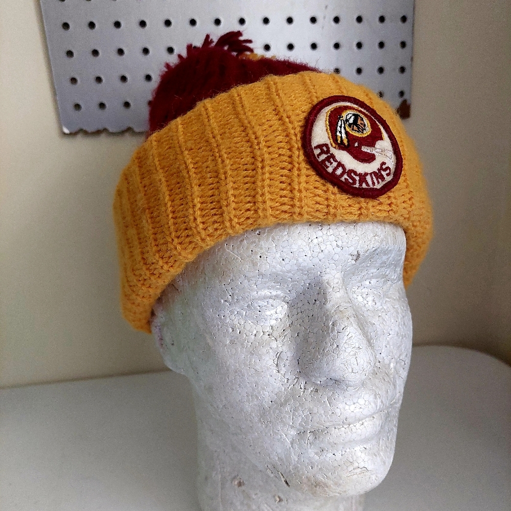 Vintage '80s Crocheted Redskins Beanie